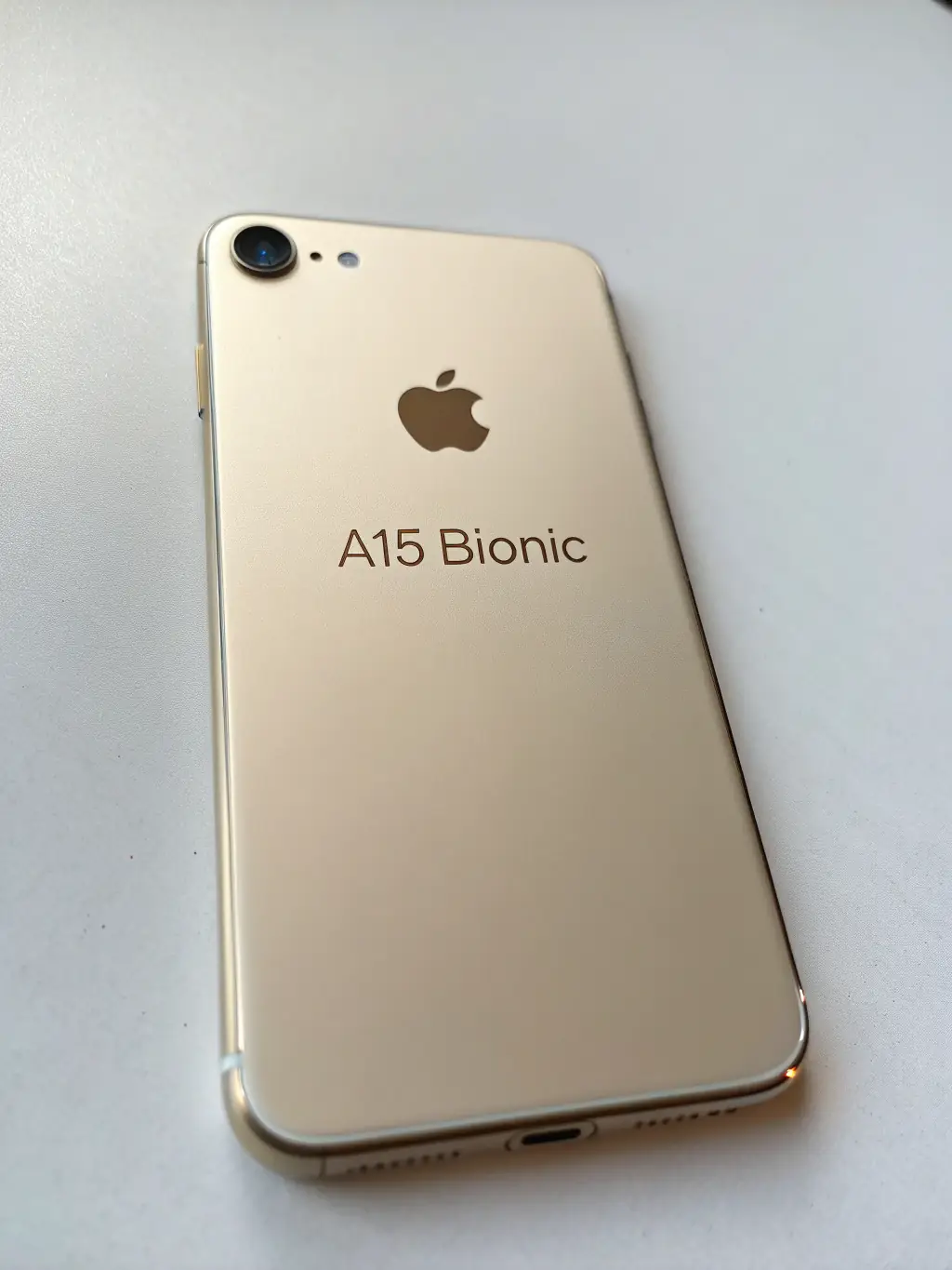 An image showcasing the iPhone SE (2nd generation), emphasizing its compact size and classic design. The phone is displayed in its original packaging, indicating its readiness for sale.